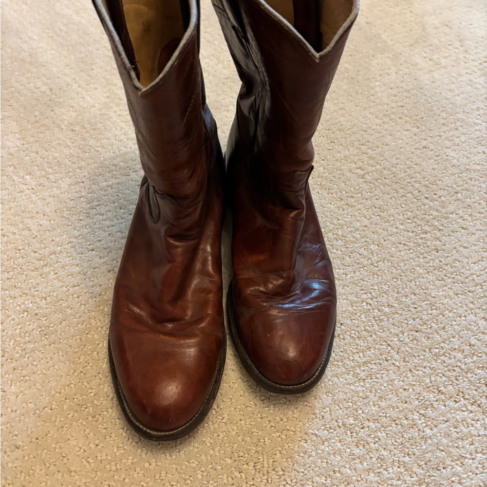 Justin Boots Brown Cowboy Western Boots